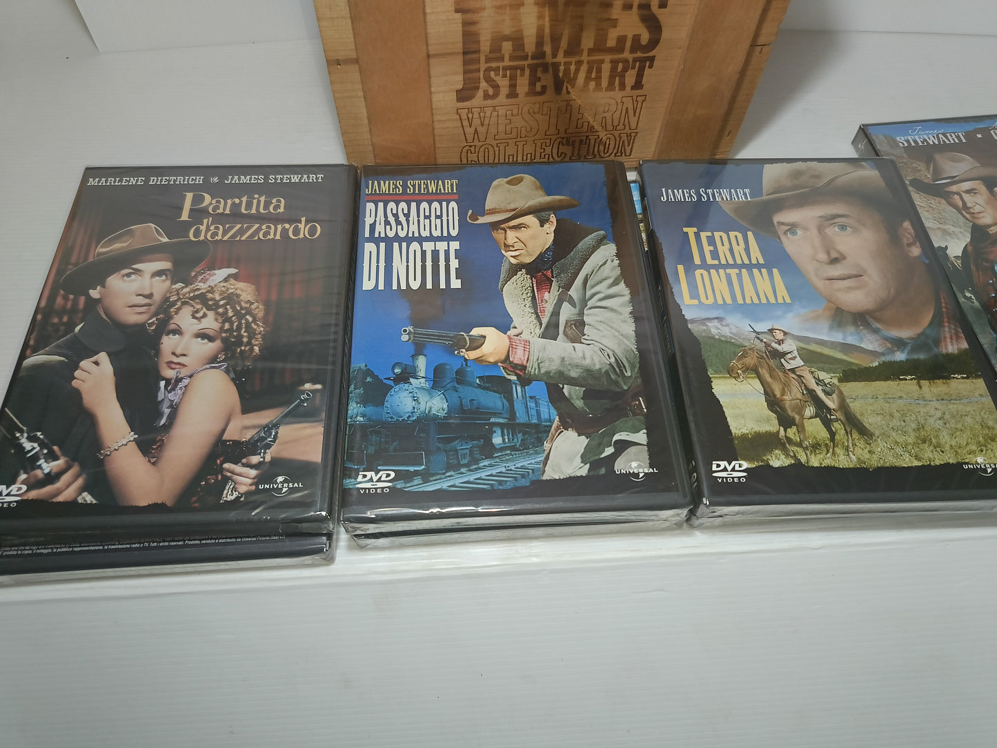 James Stewart Western Collection Cofanetto 7 DVD sigillati