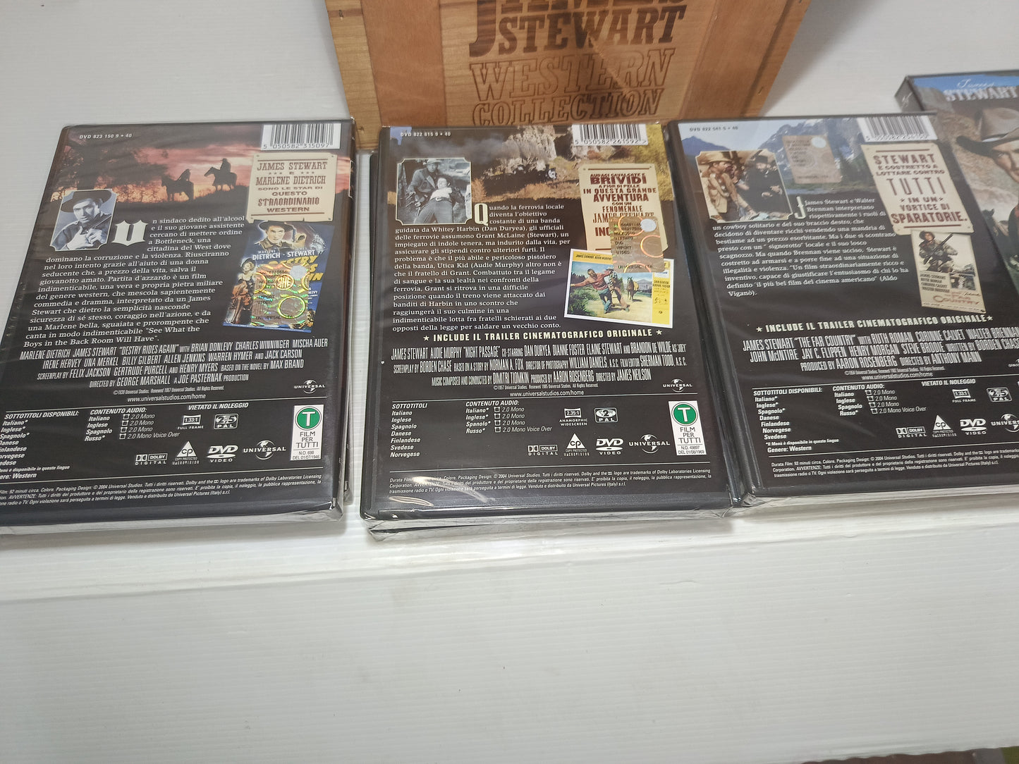 James Stewart Western Collection Cofanetto 7 DVD sigillati
