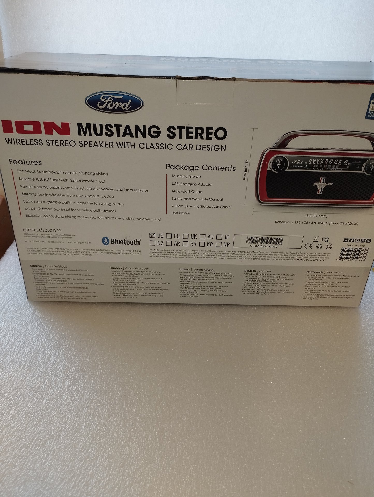 Boombox Mustang Stereo

Prodotto da ION
- AM/FM