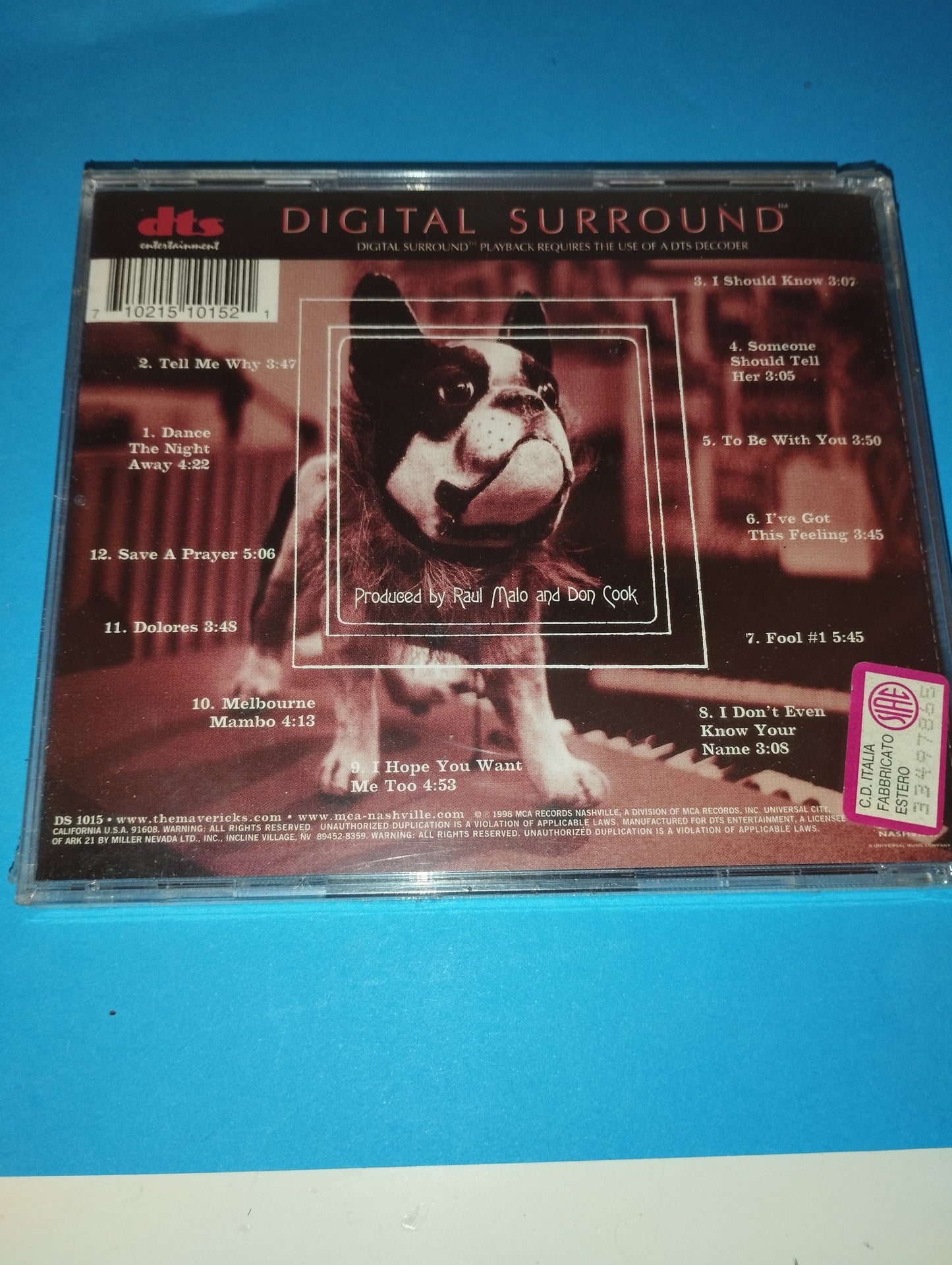 Trampoline" The Mavericks CD dts Digital Surround