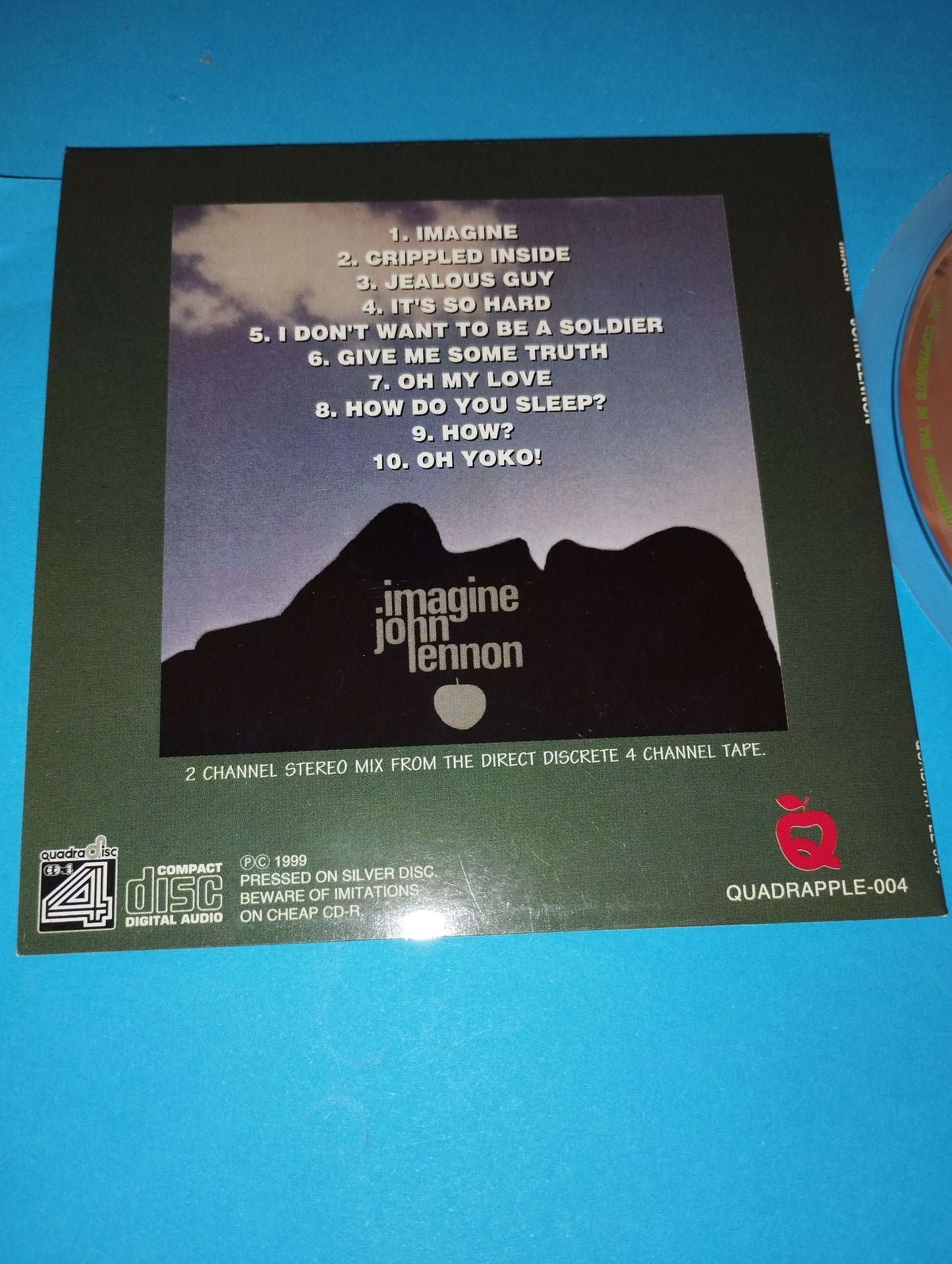 Imagine John Lennon CD Quadrasonics Copia Promozionale