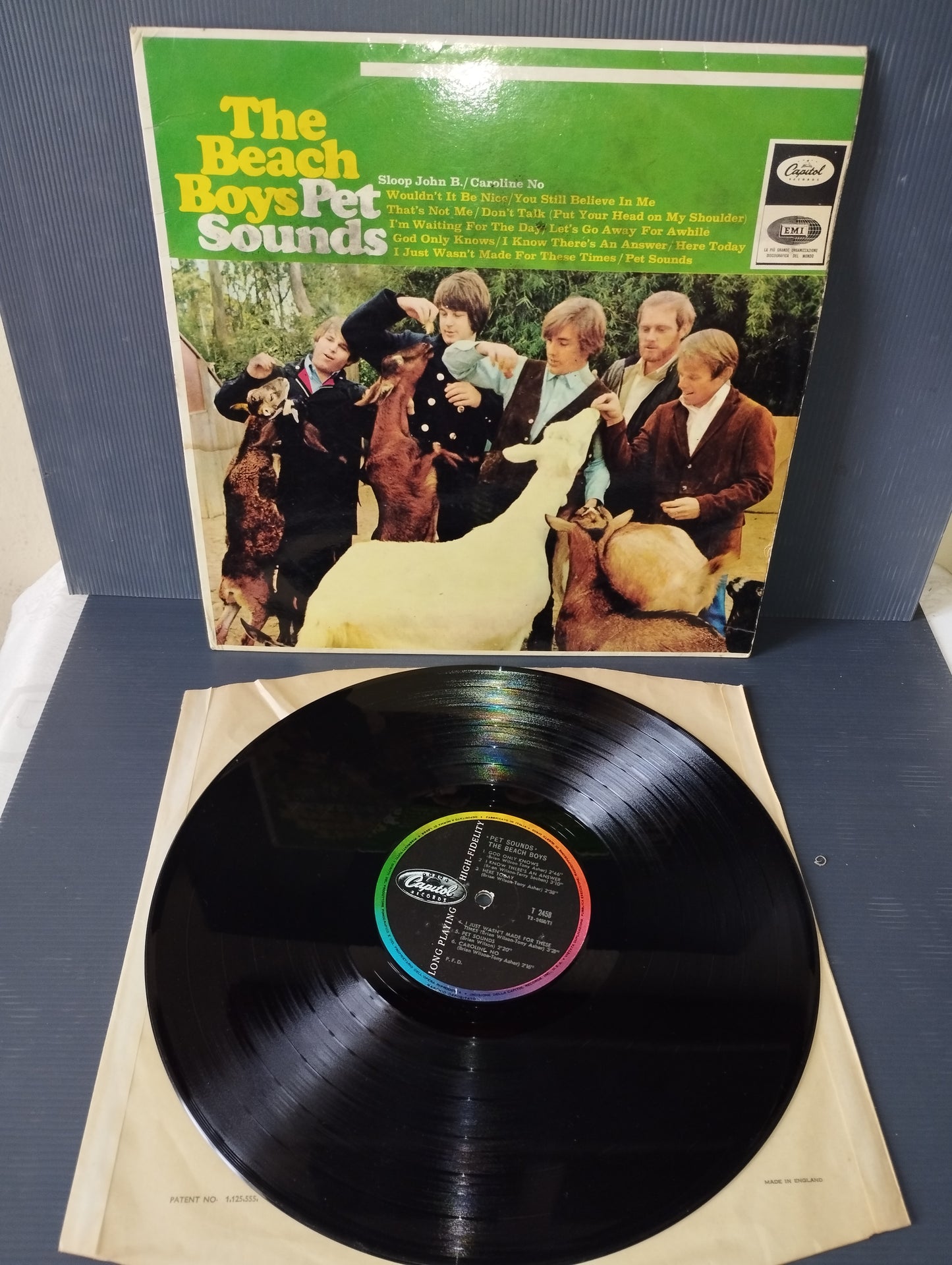 Pet Sounds" The Beach Boys LP 33 Giri Edito nel 1966 da Capitol Cod.T 2458