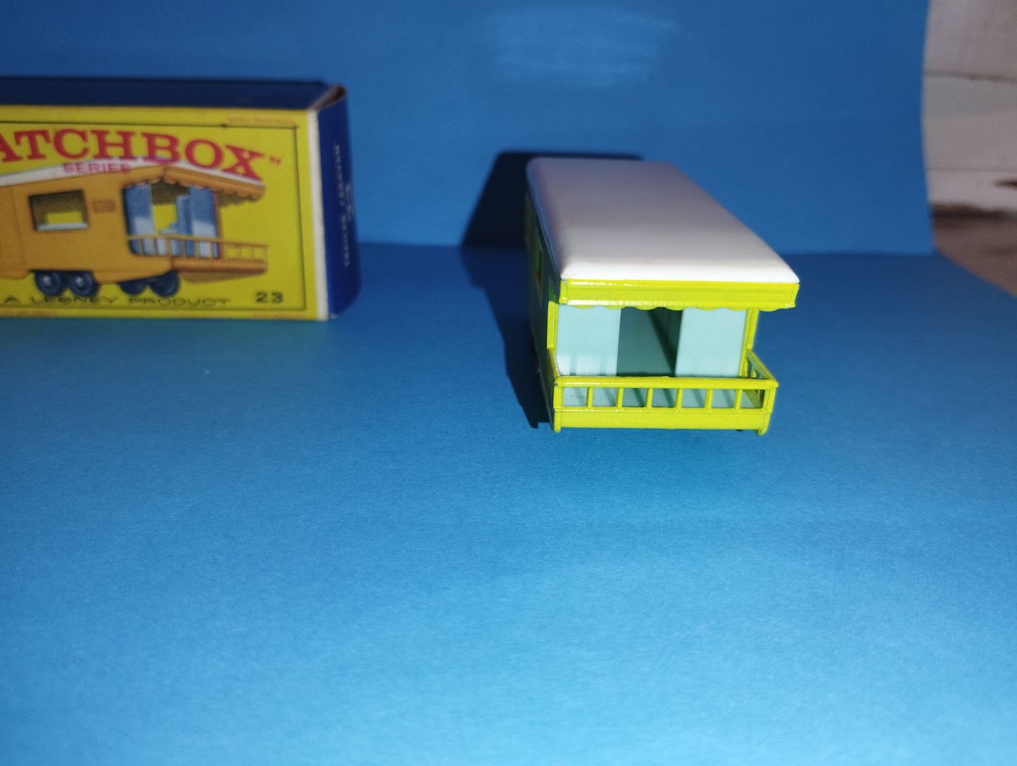 Trailer Caravan model

 Produced by Matchbox cod.23

 Made in England by Lesney

 60's