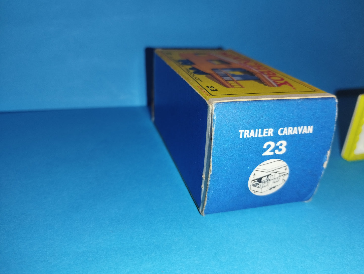 Trailer Caravan model

 Produced by Matchbox cod.23

 Made in England by Lesney

 60's