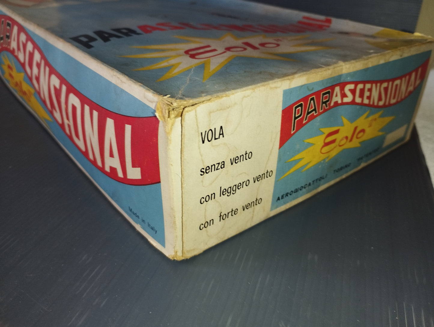 Gioco Parascensional Eolo II

Prodotto da Aerogiocattoli Torino

Made in Italy

Anni 70