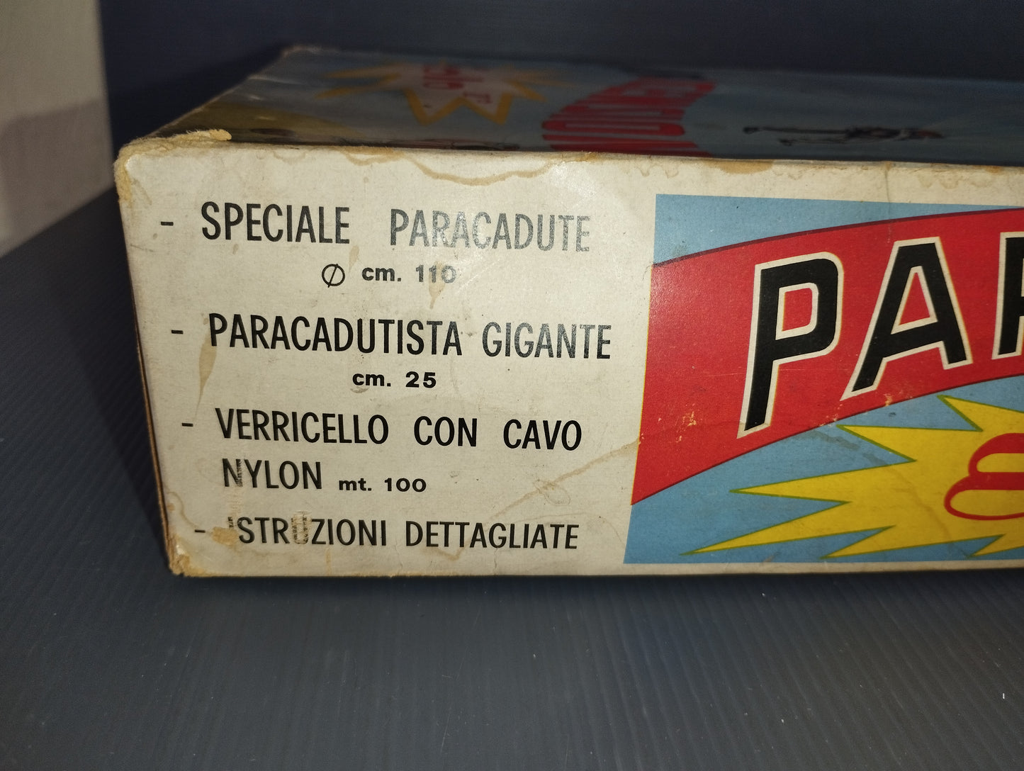 Gioco Parascensional Eolo II

Prodotto da Aerogiocattoli Torino

Made in Italy

Anni 70