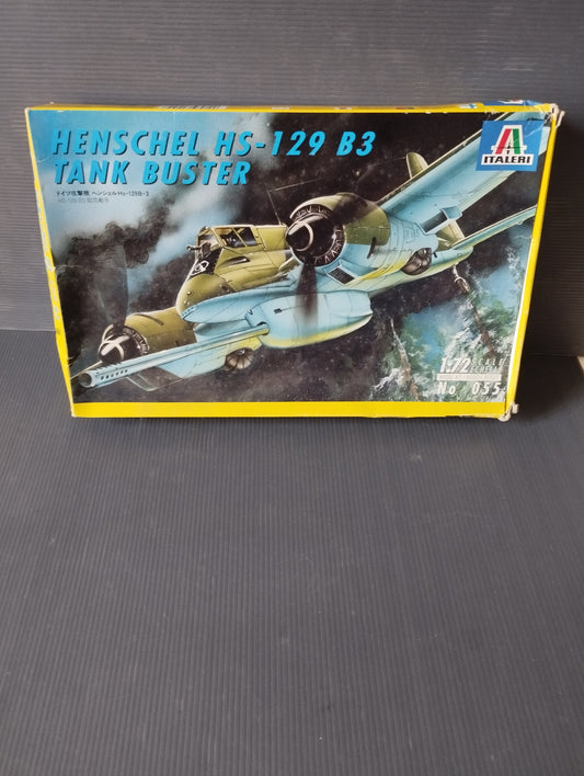 Modello Aereo Henschel HS-129 B3 Tank Buster

Scala 1:72

kit Montaggio

Italeri