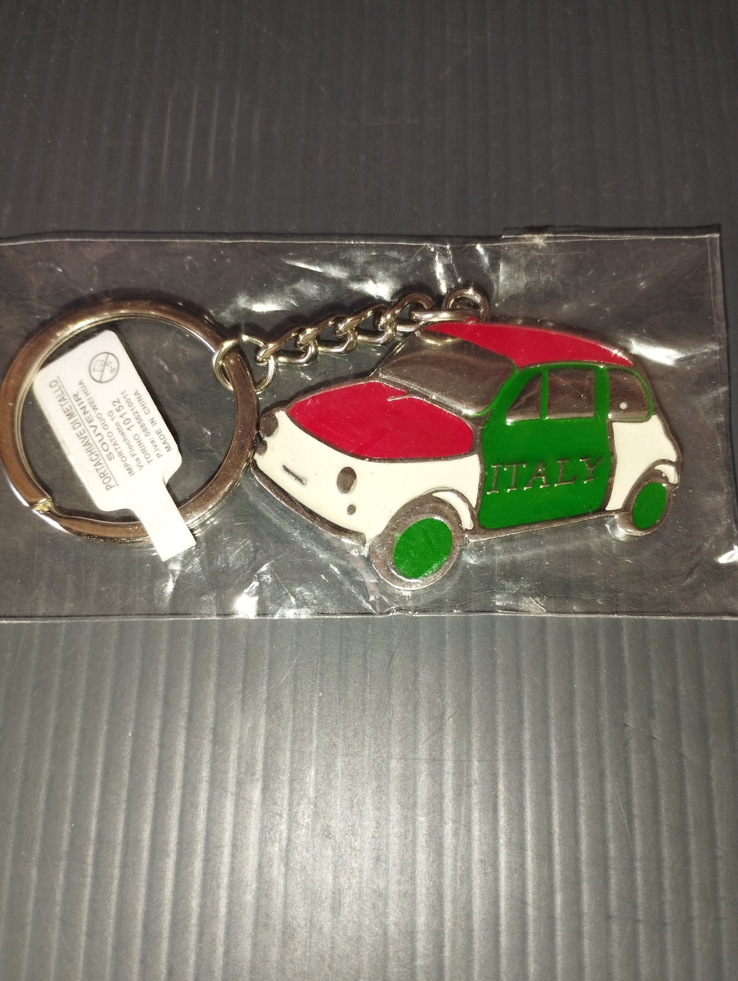 Fiat Cinquecento Metal Key Ring