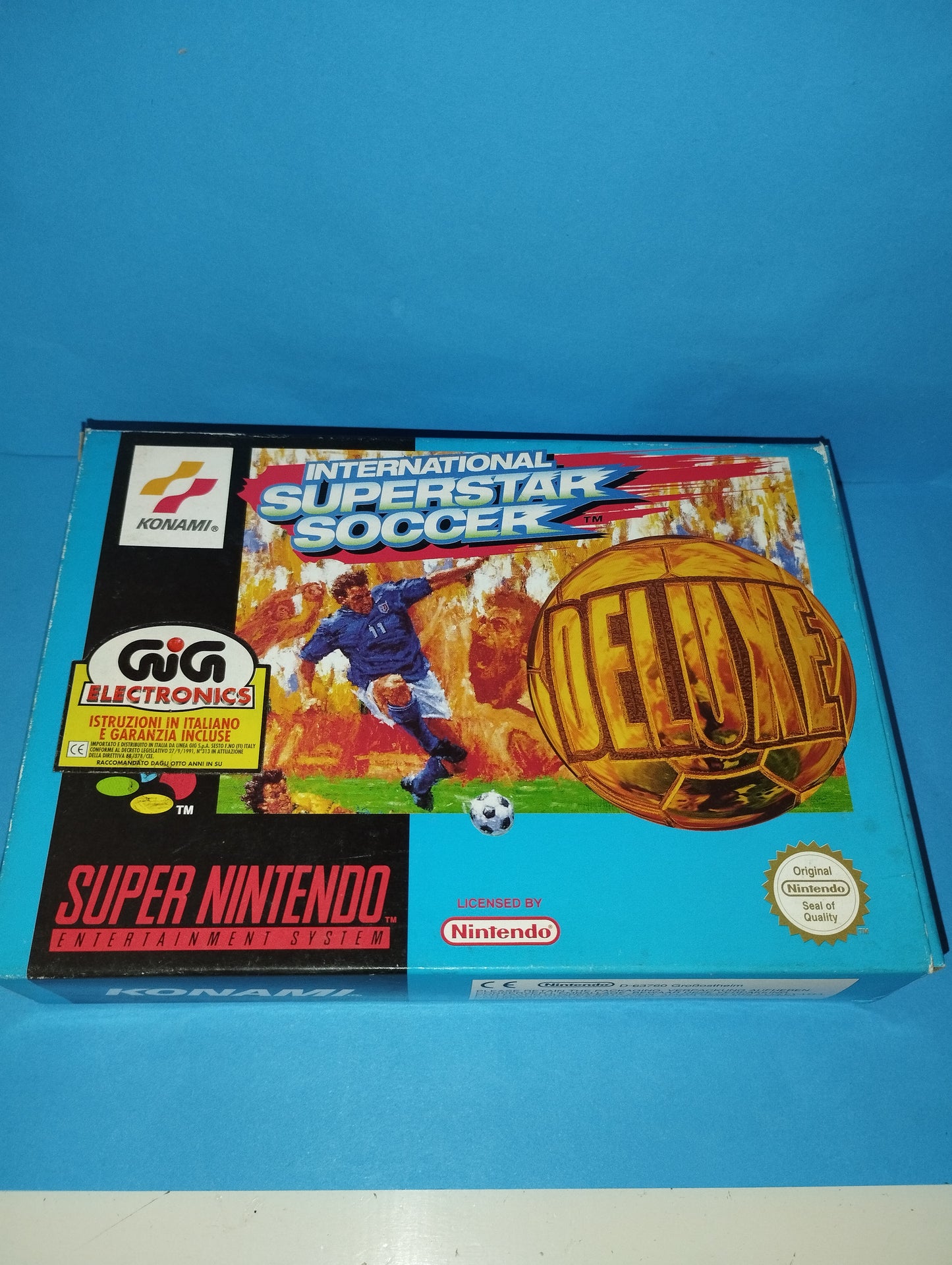 Super Nintendo Game International Superstar Soccer Deluxe
 Published in 1995