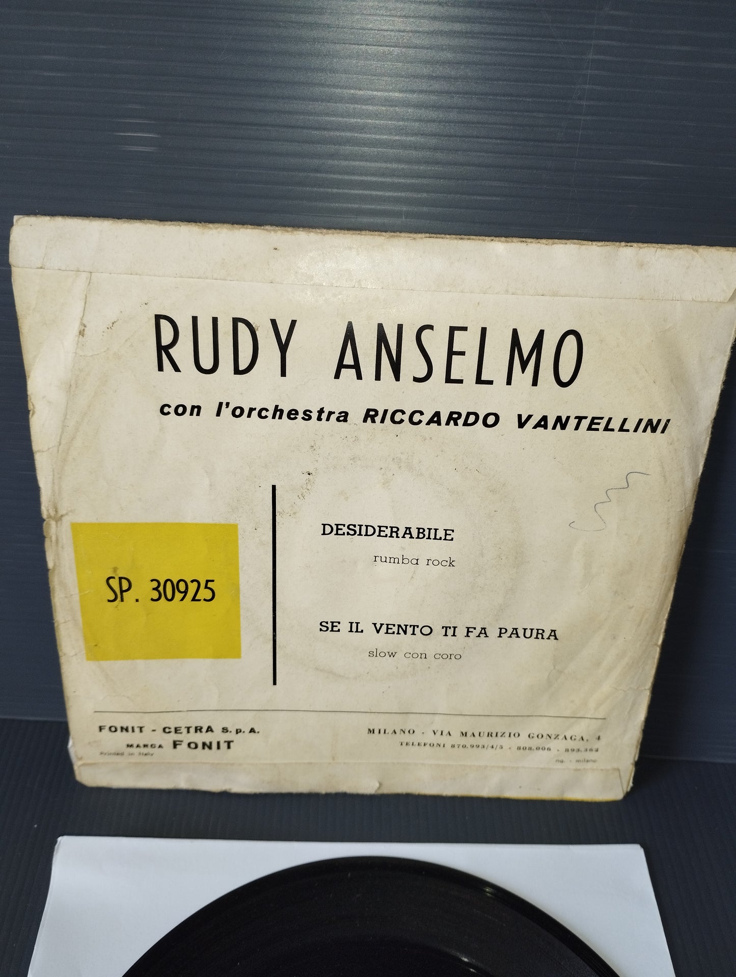 Desirable/If the Wind scares you" Rudy Anselmo 45 Laps