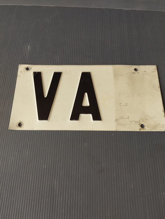 VA (Varese) original metal provincial acronym