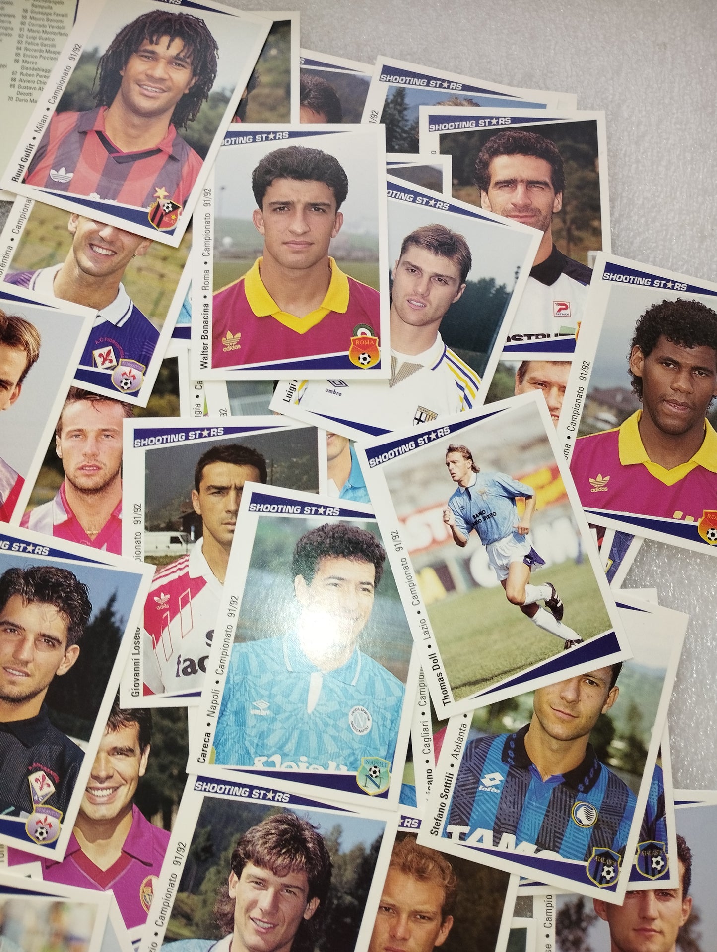 Lot 102 Football Card 91/92 Shooting Stars
 Publisher Super League Publishing Co LTD USA
 Printed in Belgium