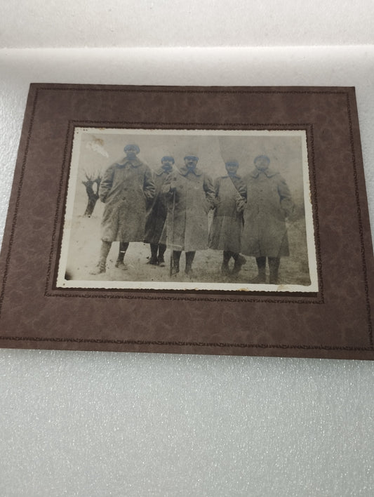 Ancient Military Photograph glued onto cardboard
 Original