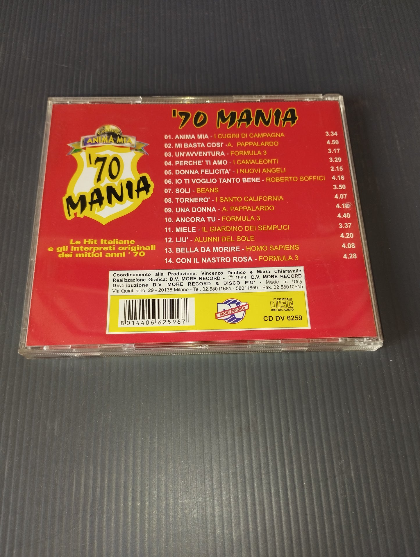 70 Mania" Various CD Hit Originali