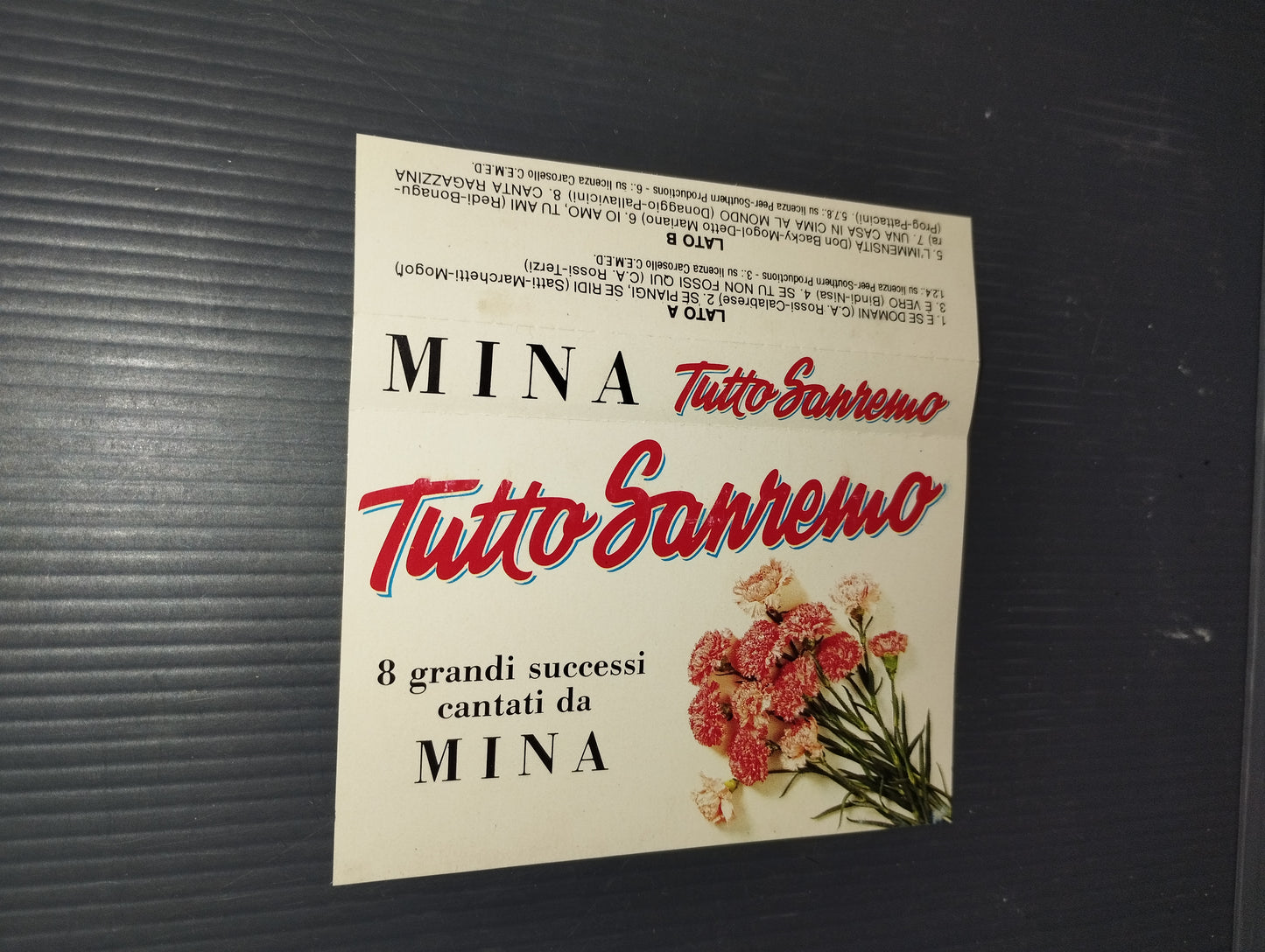Tutto Sanremo" Mina Musicassetta
Edita nel 1987 da Gruppo Editoriale Fabbri