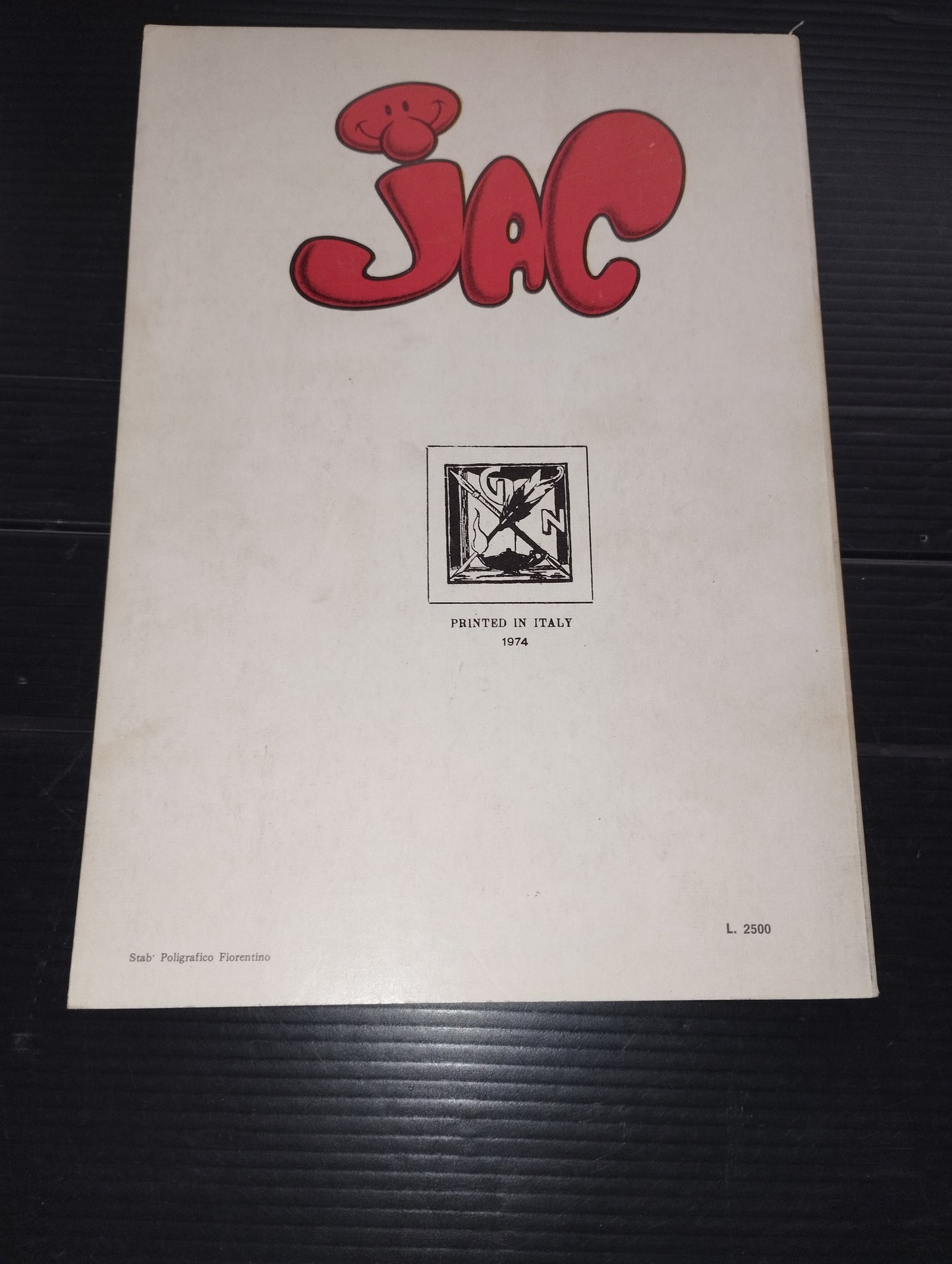 Libro Jac99
Edizione 1974 Nerbini