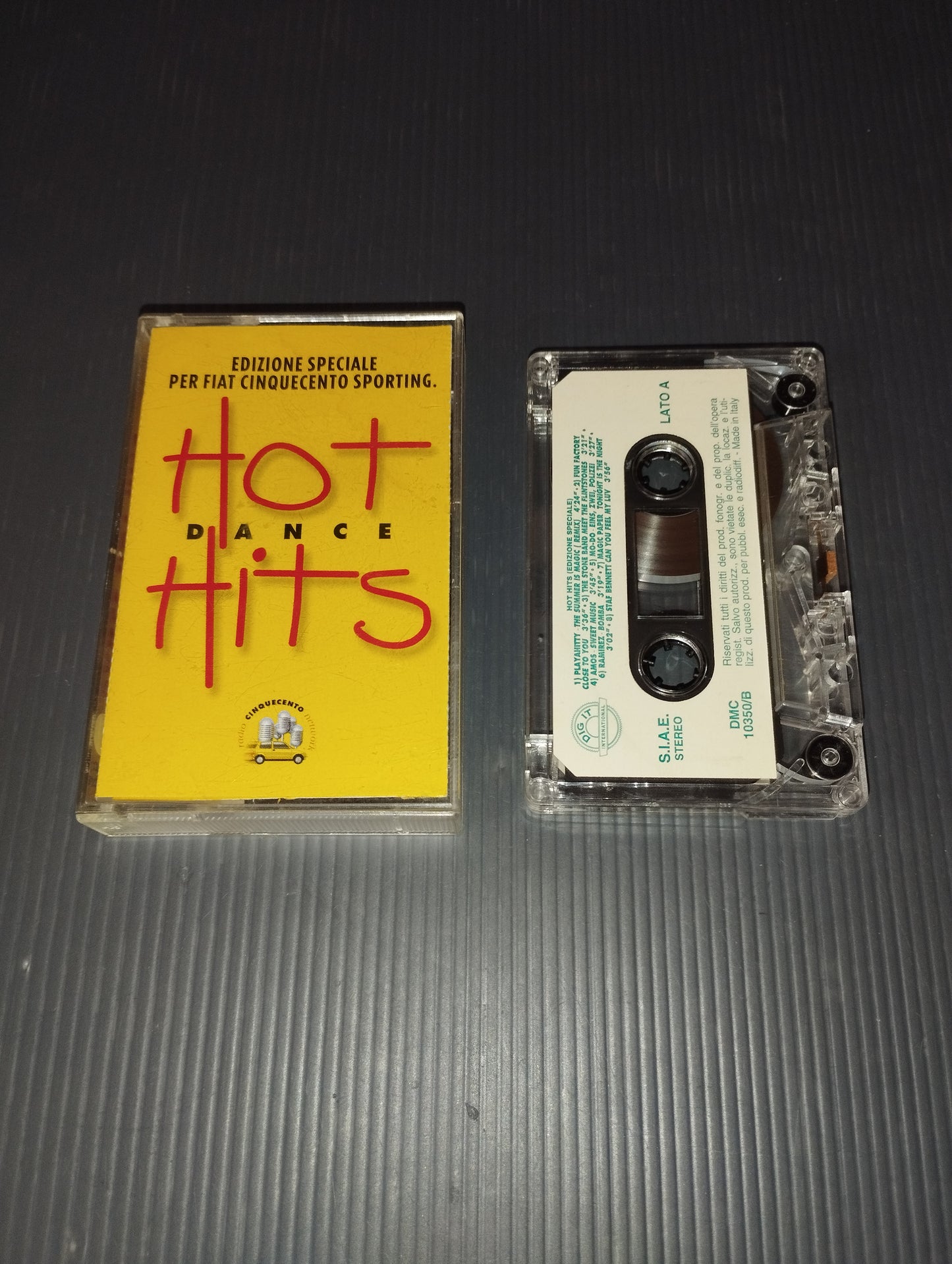 Hot Dance Hits" Music Cassette
 Special edition for Fiat Cinquecento