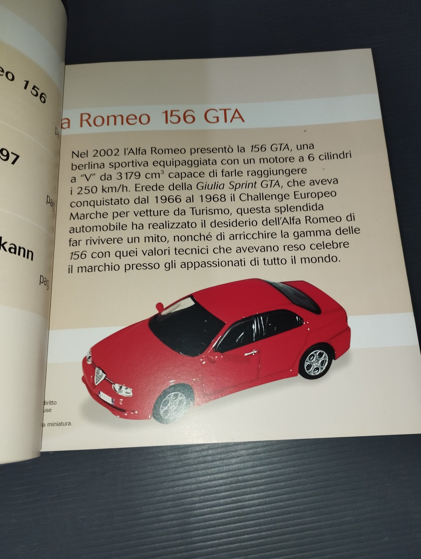 Alfa Romeo 156 file
 Published in 2004 by De Agostini