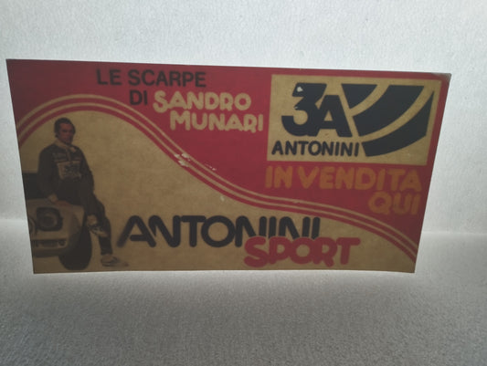 Original Sandro Munari Antonini Sport window sticker