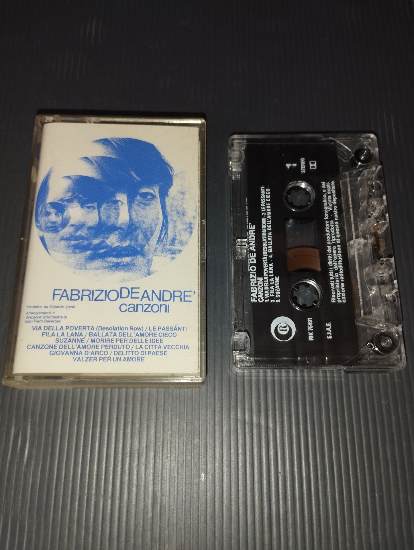 Fabrizio De André Songs Music Cassette