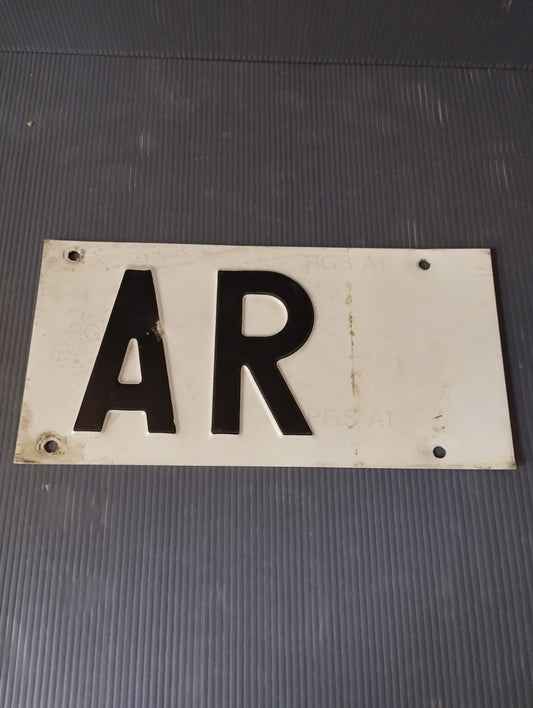 AR Arezzo metal plate