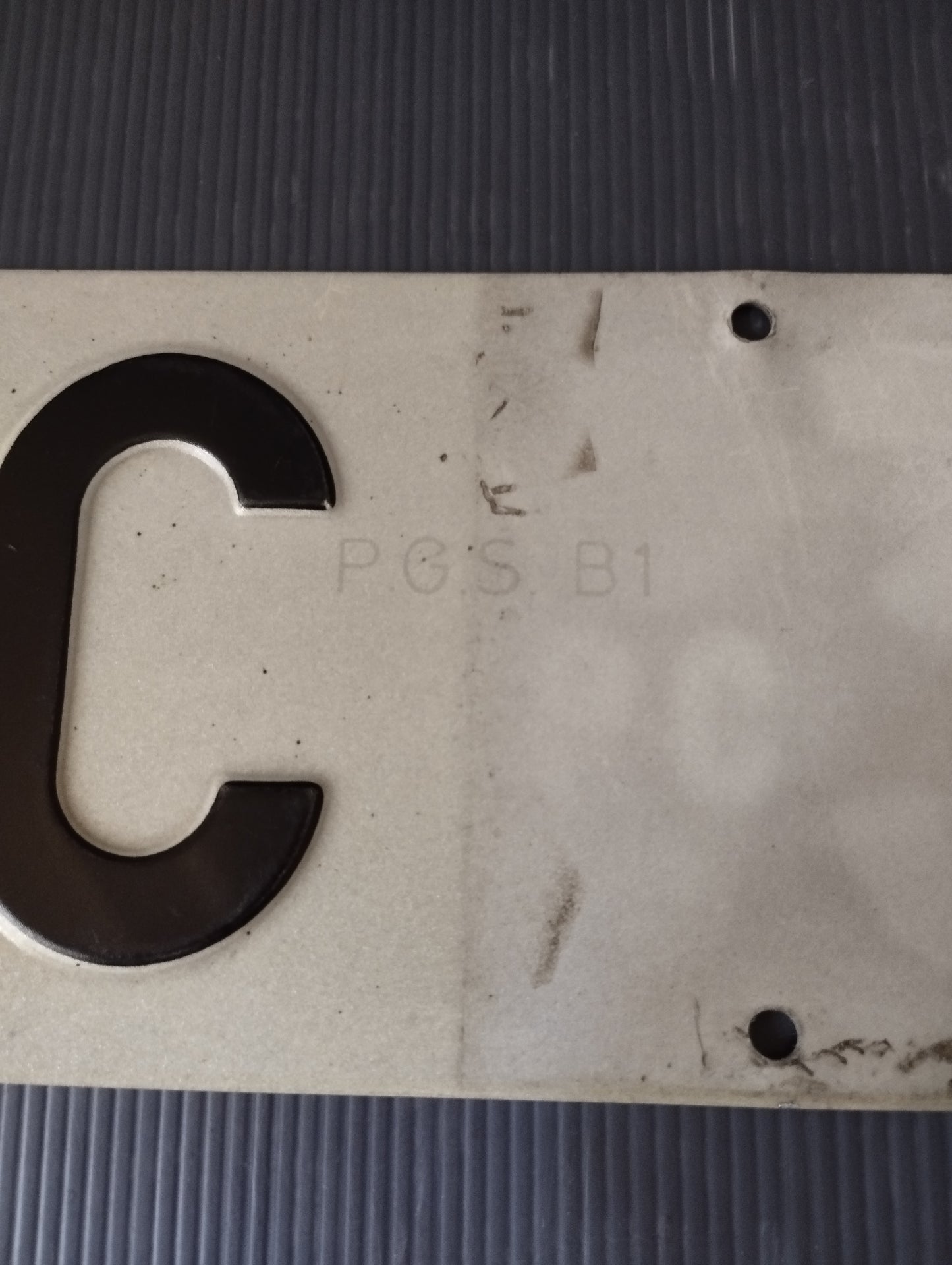 PC Piacenza metal plate