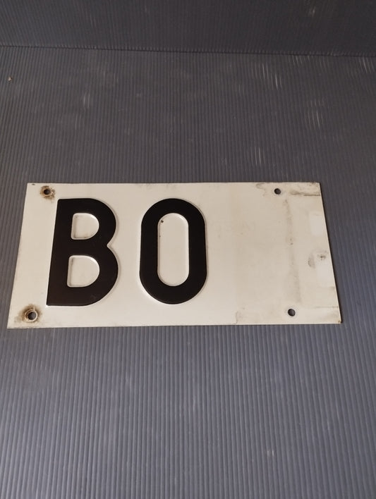 BO Bologna metal plate