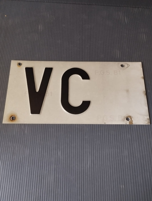 VC Vercelli metal plate