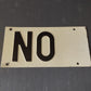 NO Novara metal plate