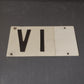 VI Vicenza metal plate