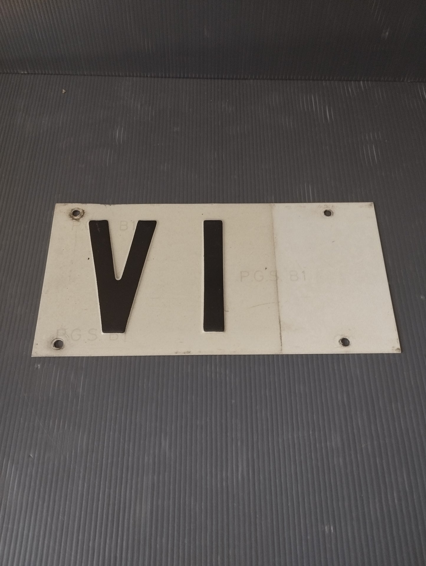 VI Vicenza metal plate