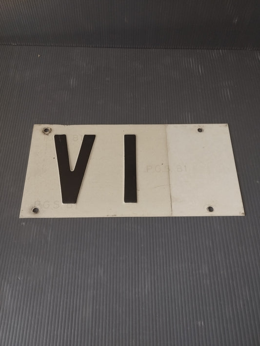 VI Vicenza metal plate