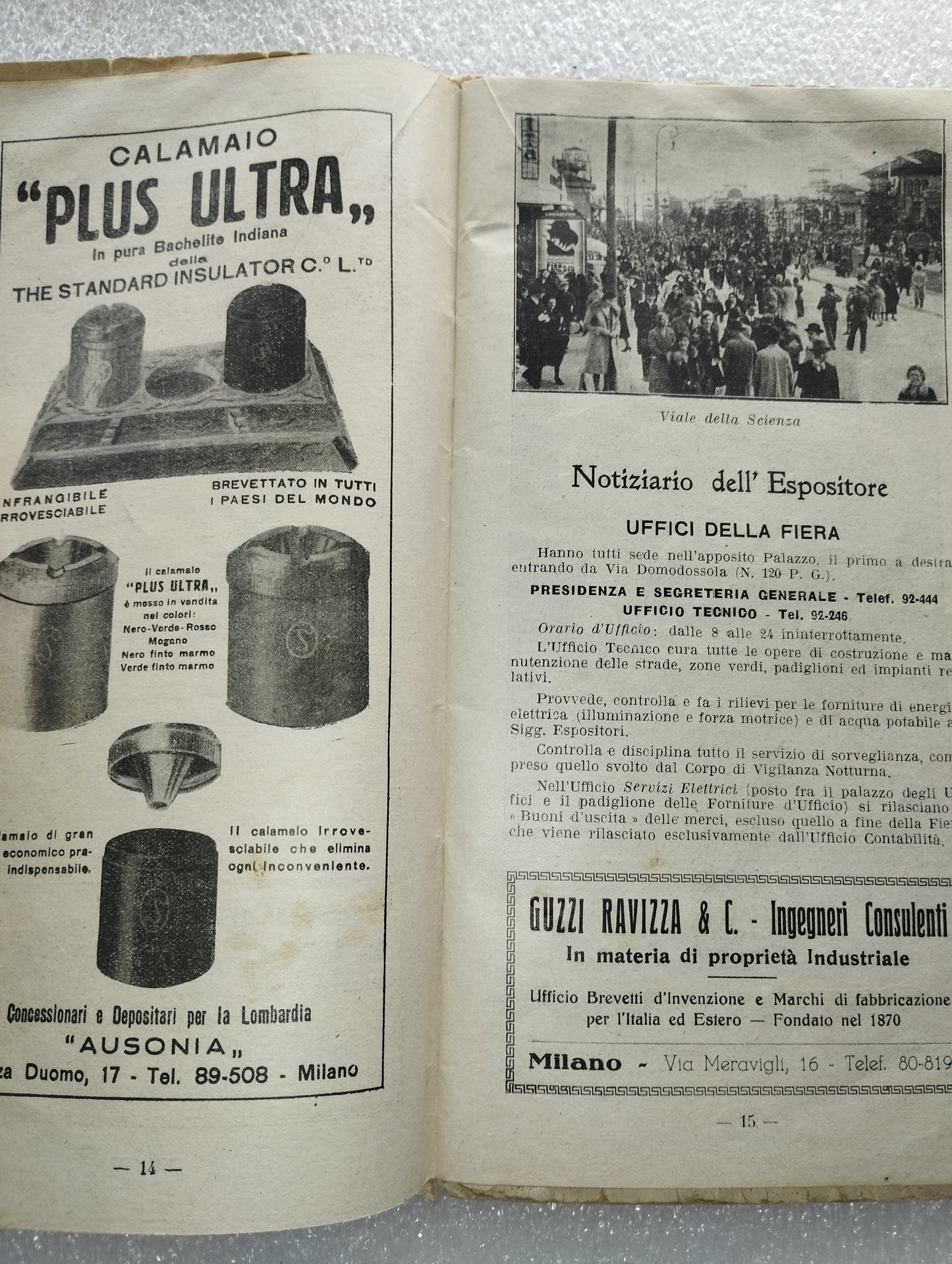 Guida Ufficiale 14a Fiera Di Milano 1933 Originale