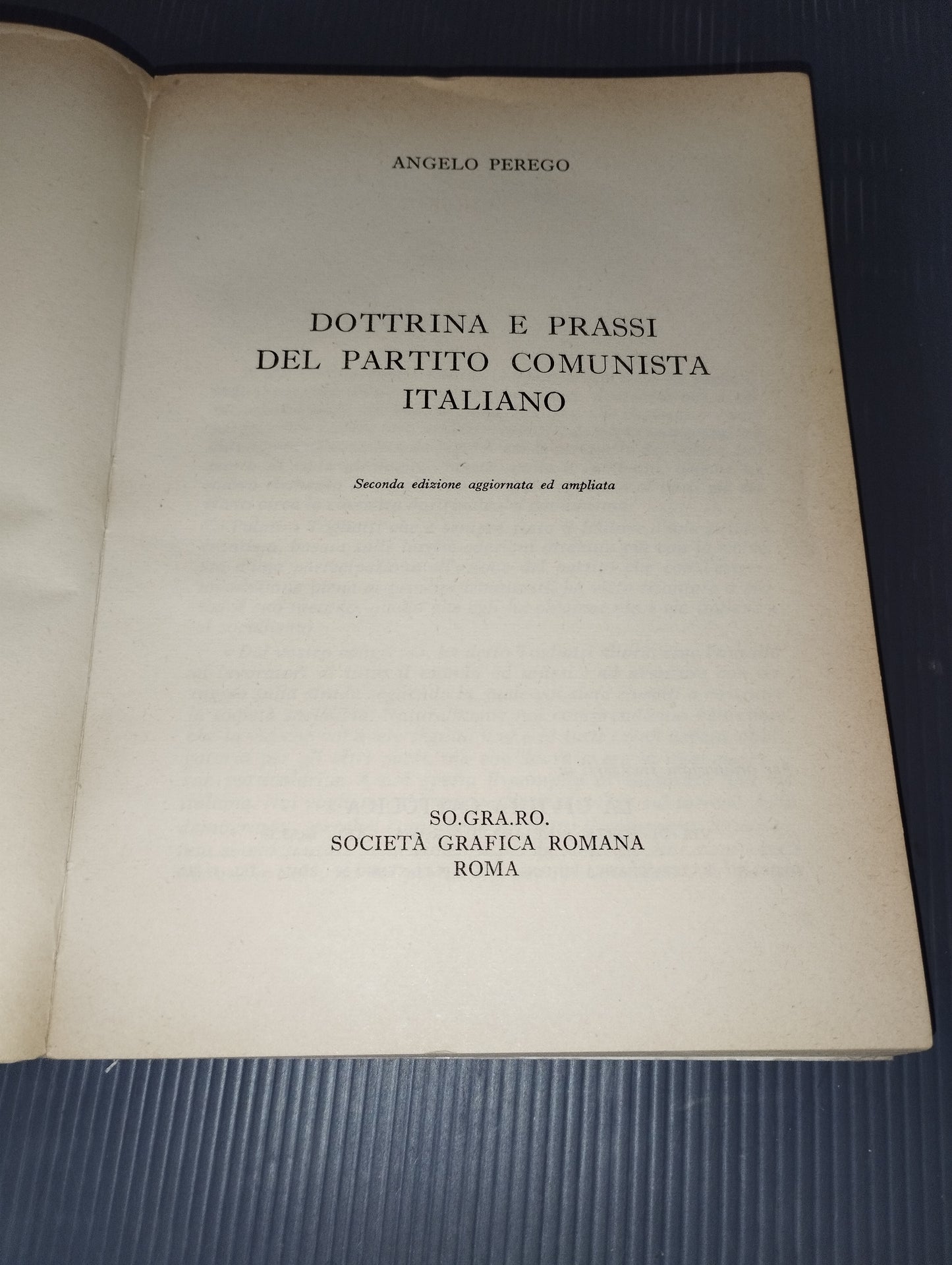 Libro Dottrina e prassi del Partito Comunista italiano