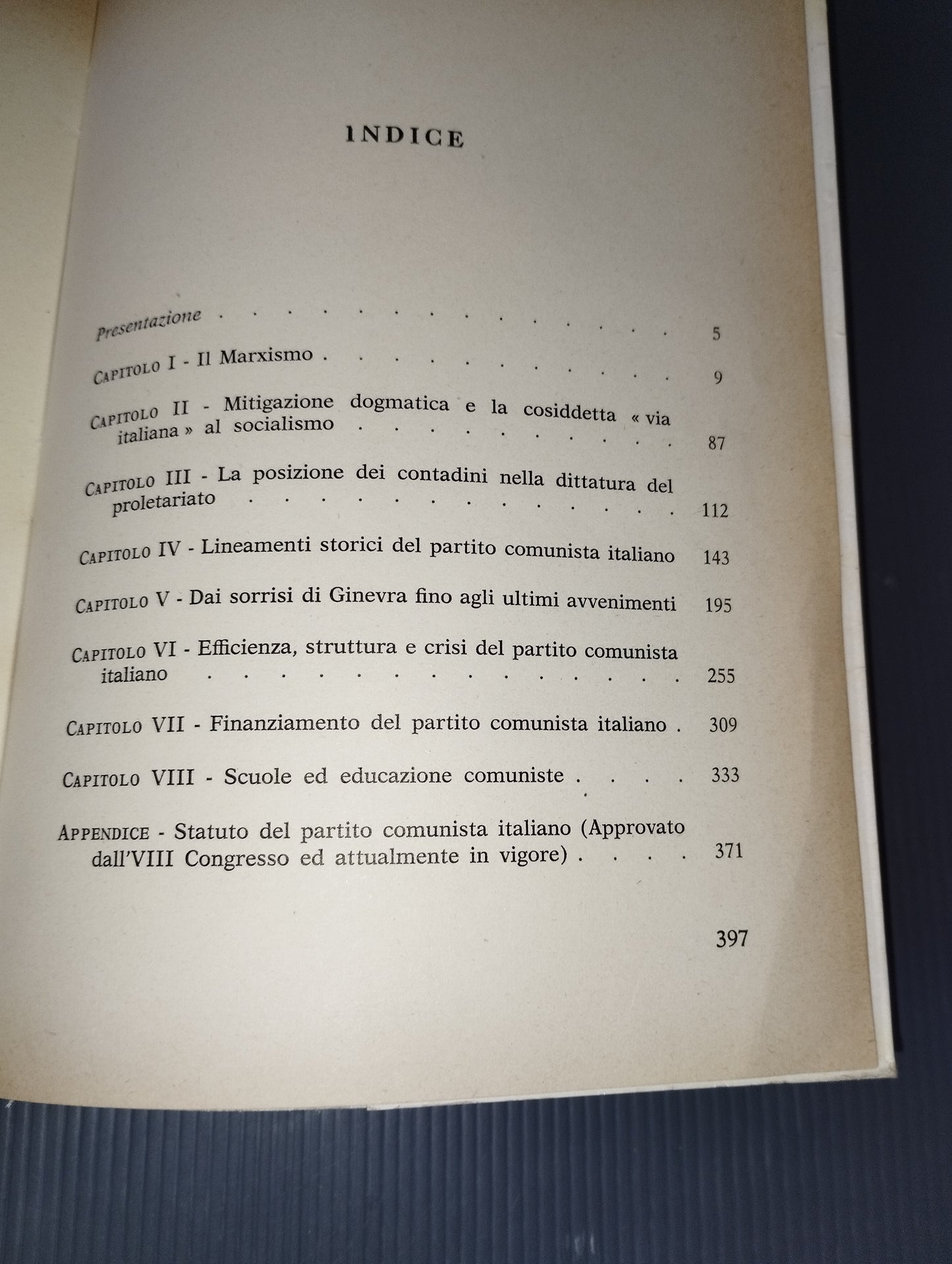 Libro Dottrina e prassi del Partito Comunista italiano