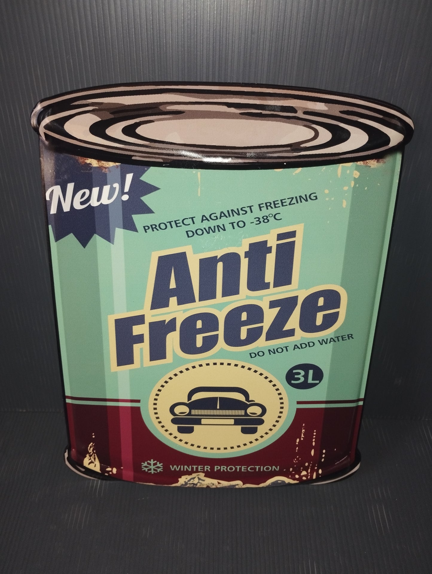 Anti Freeze metal sign