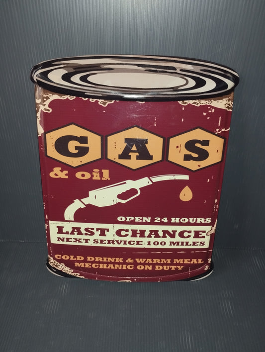 Gas &amp; Oil metal sign