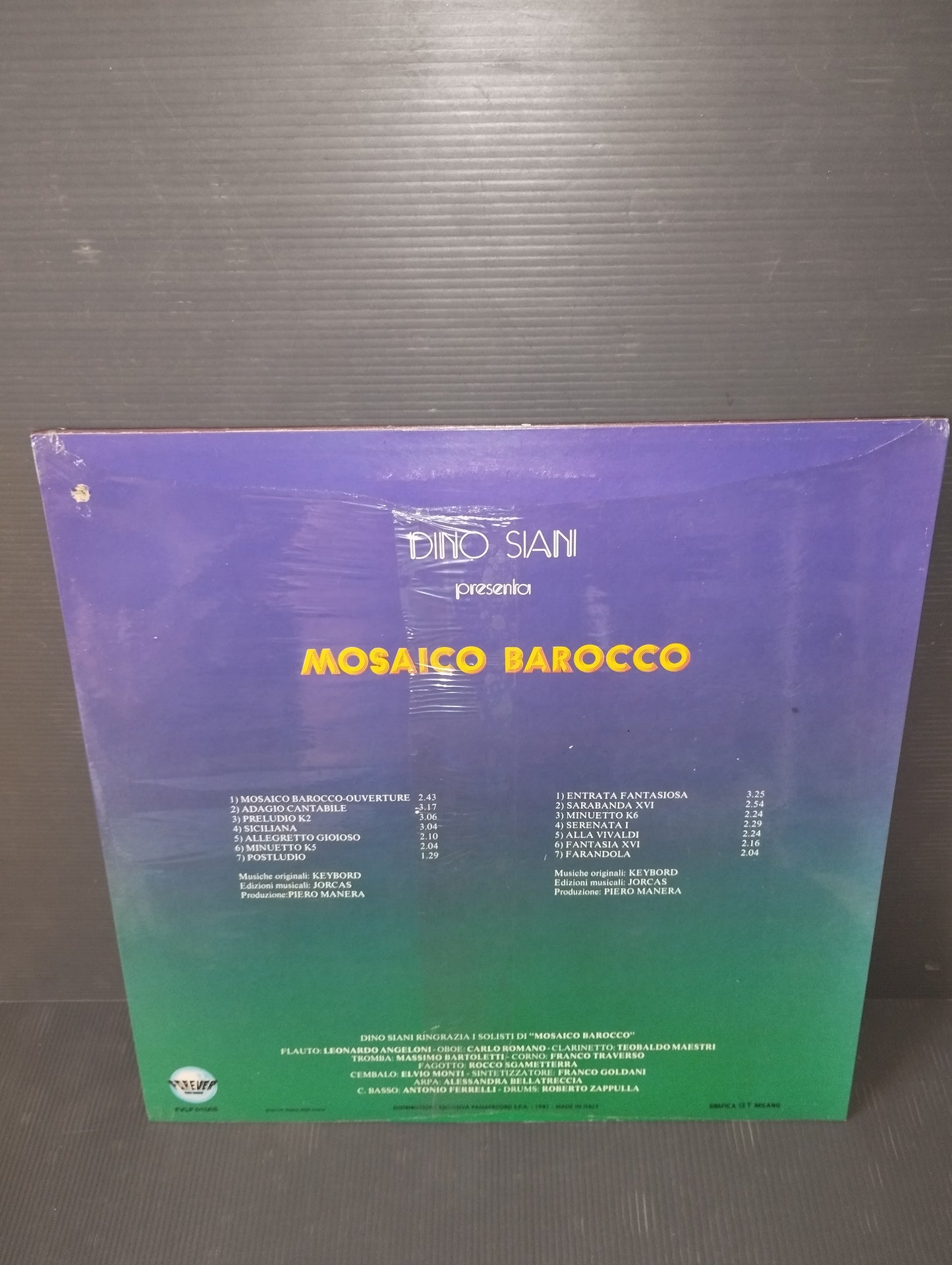 Baroque mosaic Dino Siani LP 33 rpm