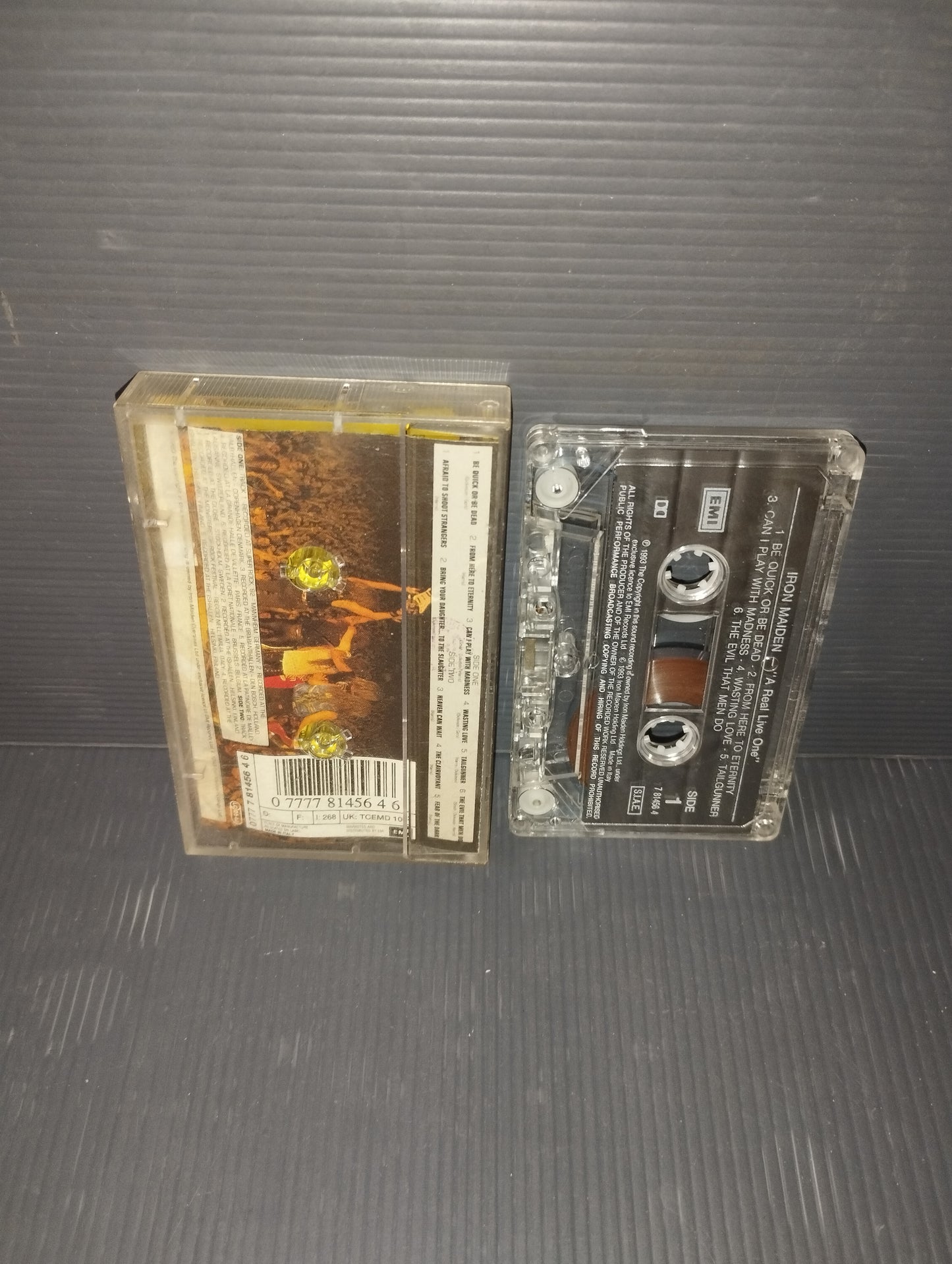 A Real Live One Iron Maiden cassette