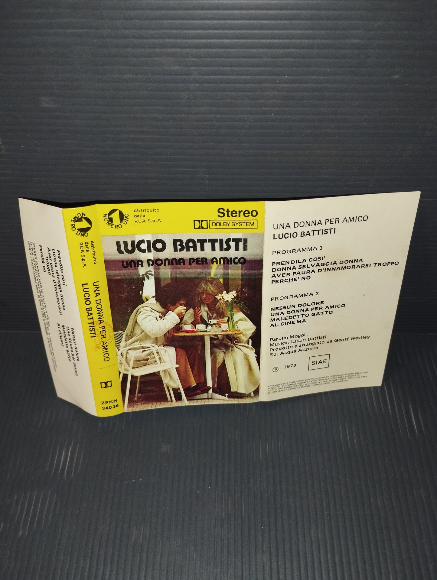 A Woman for a Friend Lucio Battisti cassette