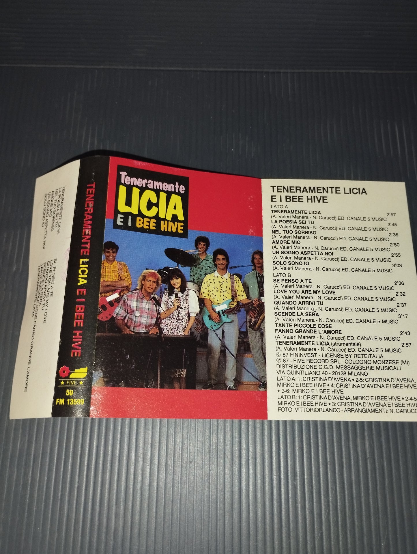 Tenderly Licia Cristina D'Avena cassette tape