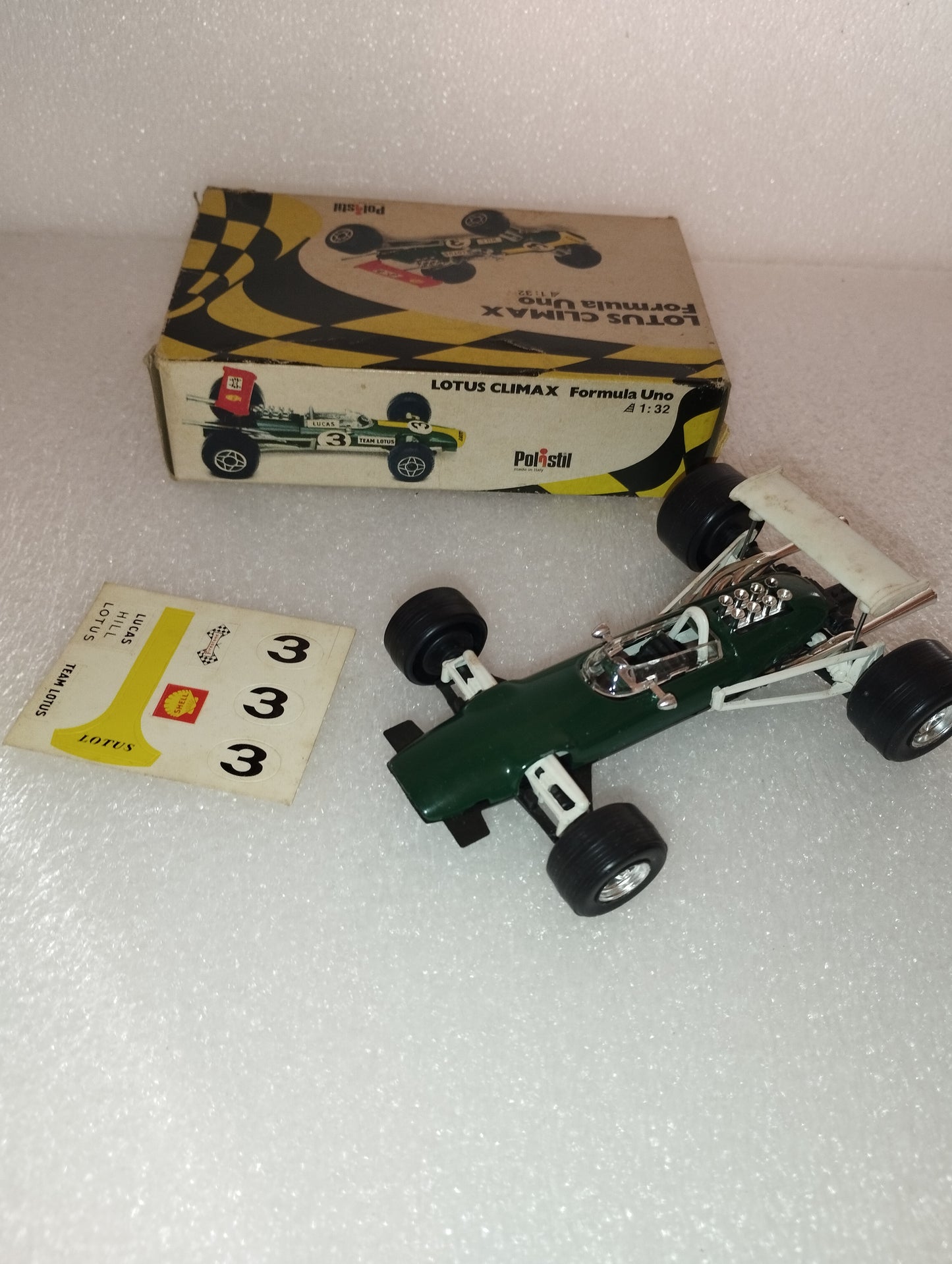 Lotus Climax F.1 Polistil model
 Scale 1:32
 Made in Italy