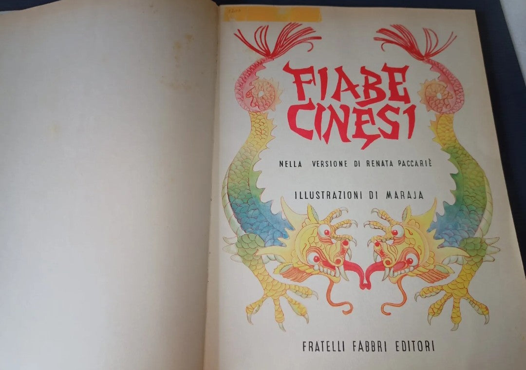 Libro Fiabe Cinesi, Fratelli Fabbri Editori 1958