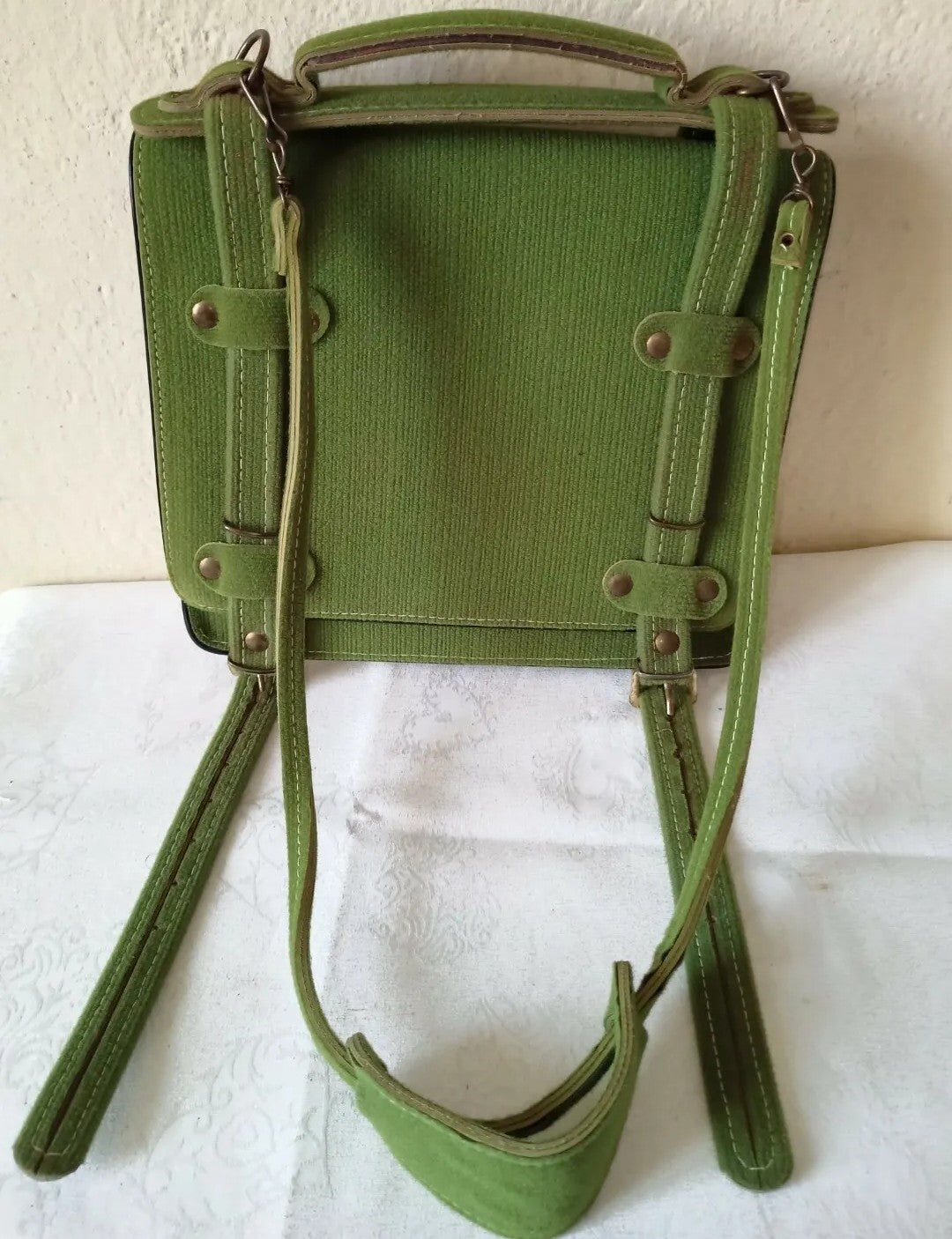Book bag with shoulder strap from the 60s