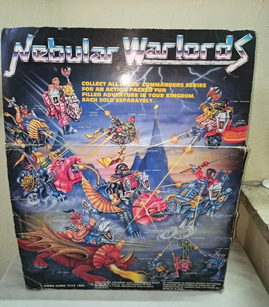 Nebular Warlord Titan and Iron Man, original 1985 READ DESCRIPTION