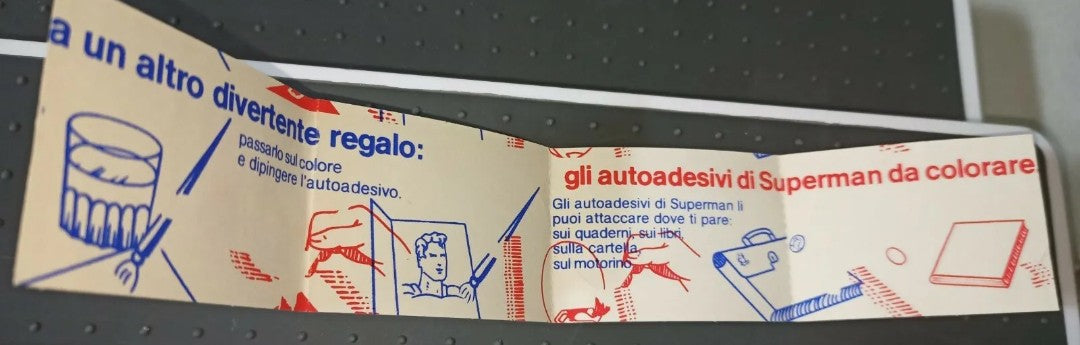 Gadget Nesquik Autoadesivi Superman,
originali 1980