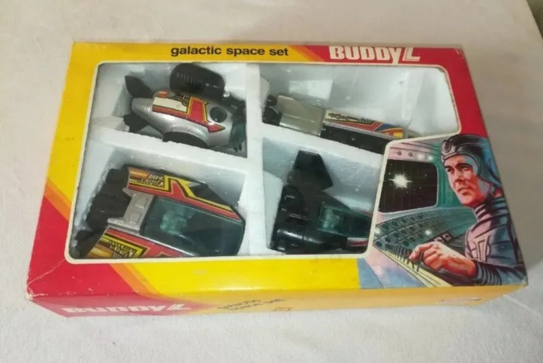 Modellini in scatola serie "Galactic Space Set" della Buddy L, anni 80