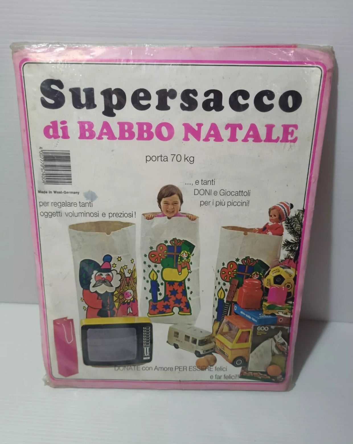 Supersacco di Babbo Natale, originale anni 80