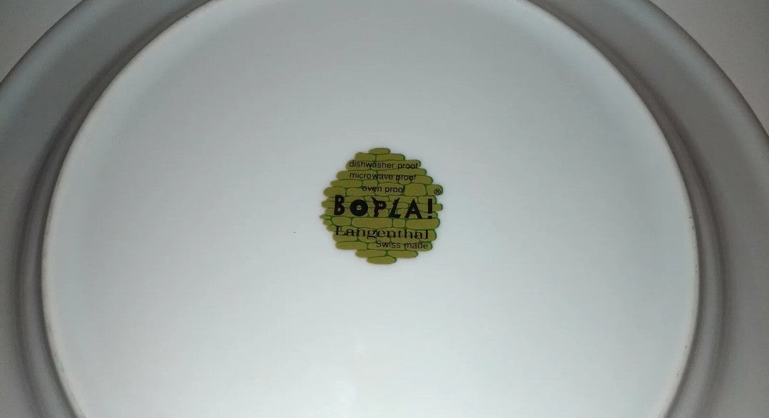 Bopla plate Flipper series in porcelain, original from the 90s