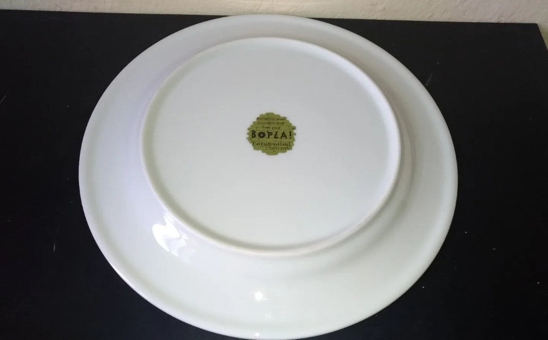 Bopla plate Flipper series in porcelain, original from the 90s